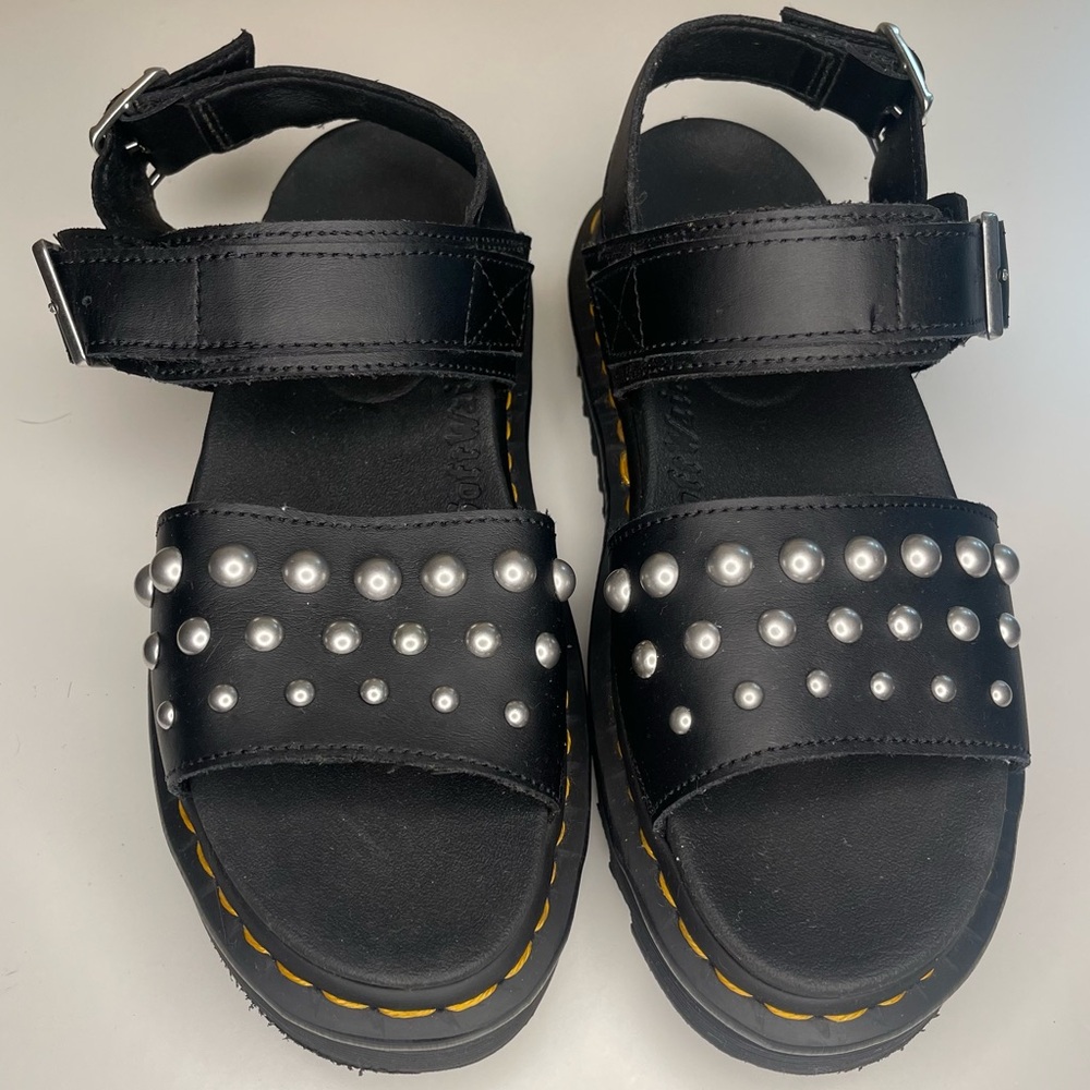 Dr. Martens Voss Leather Studded Sandals 'Black'  Women’s